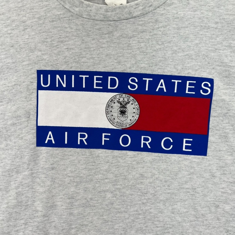 Vintage US Air Force T-Shirt Adult Medium Cecil by‎ Design Tag Made in USA READ - Picture 3 of 15